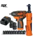 12V 3/8"DR Combo Impact Wrench & Mini Ratchet Wrench Kit - 2.5AH X 2 Batteries & Impact Socket Set - SX DRIVE