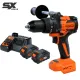 18V 13MM (1/2") Brushless 2 Speed Hammer Drill/Driver Kit - 5.0AH X 2 - SX DRIVE