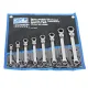 DOUBLE RING GEAR DRIVE SPANNER SETS - FLEX HEAD - METRIC - 8PC