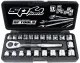 3/8"DR SOCKET SET - LOW PROFILE ( STUBBY) - METRIC/SAE - 22PC
