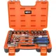 1/2"Dr Socket Set in X-Case - 12pt Metric/SAE - 26pc