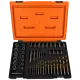 SCREW-NUT EXTRACTOR DRILL AND GUIDE SET 49PC