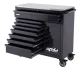 Sumo Series Roller Cabinet with Power Tool Cupboard - 9 Drawer - Black/Black Handles