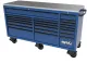 73" USA SUMO SERIES WIDE ROLLER CABINET - 21 DRAWER - BLUE/BLACK