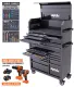 Sumo Series Power Hutch Tool Kit - 300pc - Metric/SAE - Black/Black Handles BONUS EVAS