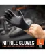 SP Tools Black Nitrile Disposable Gloves - (L) - Box of 100