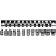 12 Piece 1/4" Drive Regular Sockets