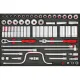 63 Piece 1/2" Drive Socket Set