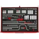 86 Piece 1/4" & 3/8" Drive Socket Set