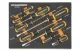 GEARWRENCH 9PC SLOTTED DUAL MAT SCREWDRIVER SET IN EVA TRAY