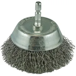 Crimp Wire Spindle Mounted Cup Brushes