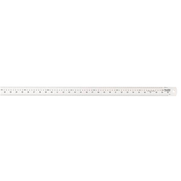 STAINLESS STEEL SINGLE SIDED RULE METRIC & IMPERIAL - 1500MM