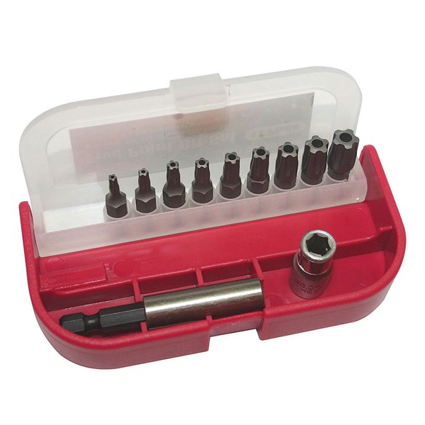 BIT SET TAMPERPROOF 5-POINT - 11 PC.