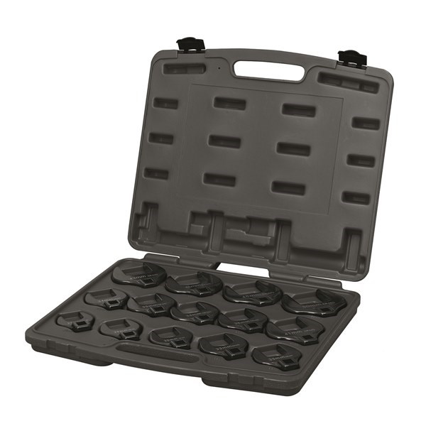 CROWFOOT WRENCH SET 1/2" - METRIC (27 - 50MM) 14 PC