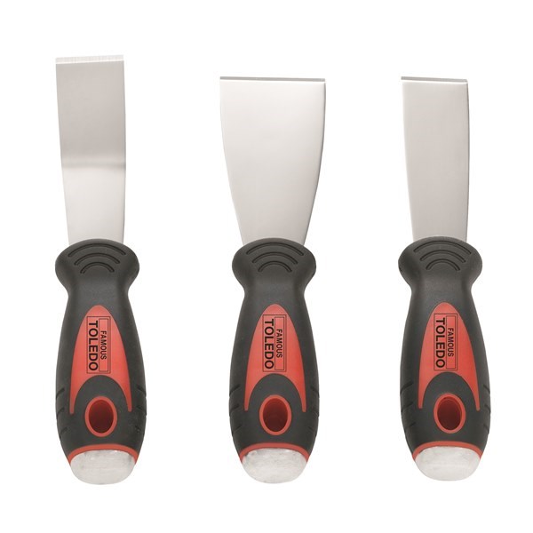 STAINLESS STEEL SCRAPER SET - 3 PC