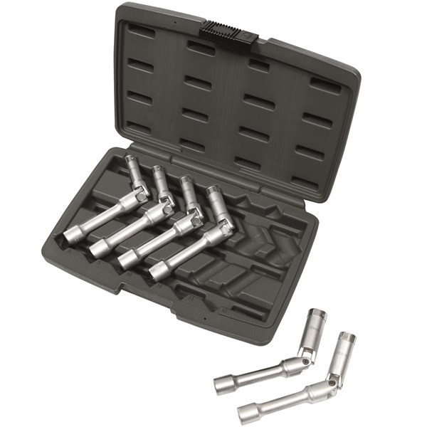 GLOW PLUG SOCKET SETS UNIVERSAL JOINTED 6 PC