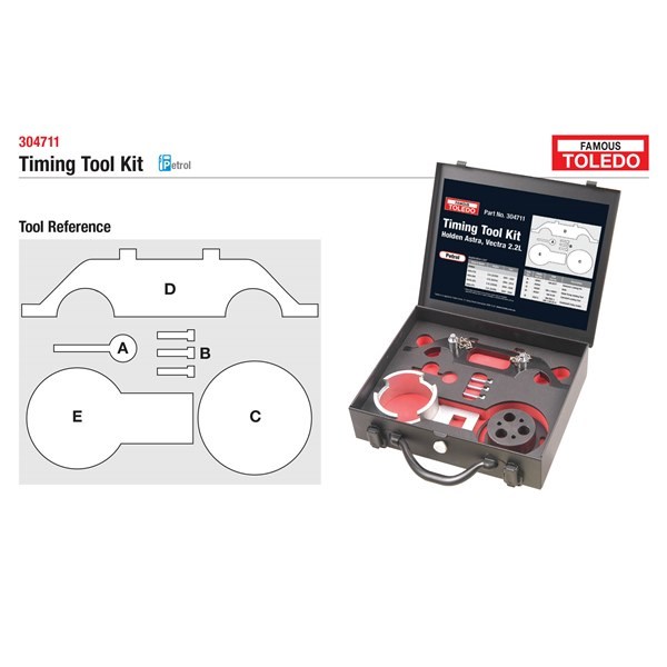TOLEDO TIMING TOOL KIT - HOLDEN (GM)
