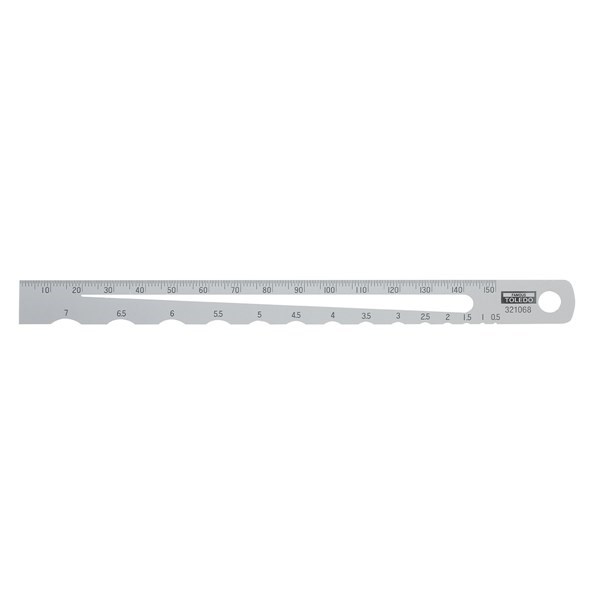 RADIUS SCALE - 0.5-7MM