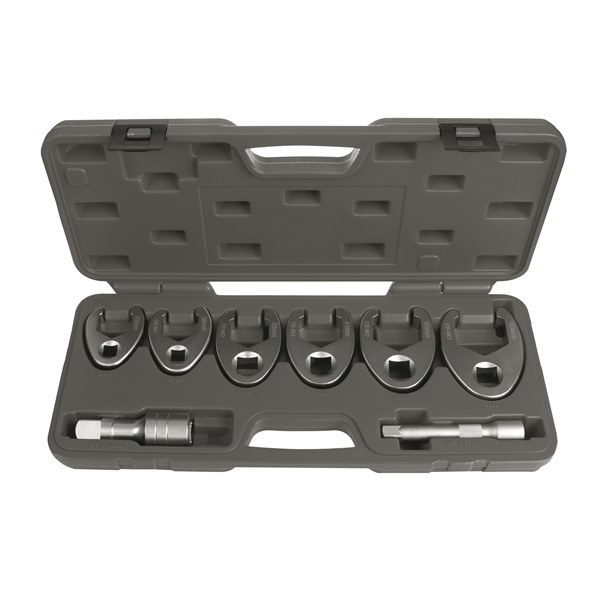 CROWFOOT WRENCH SET - FLARED JAW 8 PC