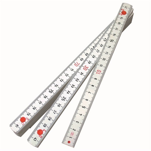 DOUBLE SIDED FOLDING RULE FIBREGLASS METRIC - 2000MM