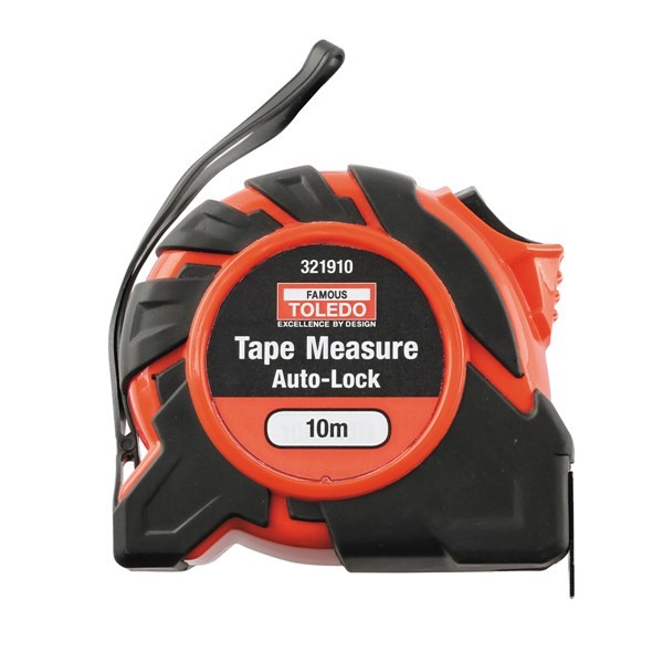 TAPE MEASURE METRIC 10 METRE DOUBLE SIDED - AUTO LOCK