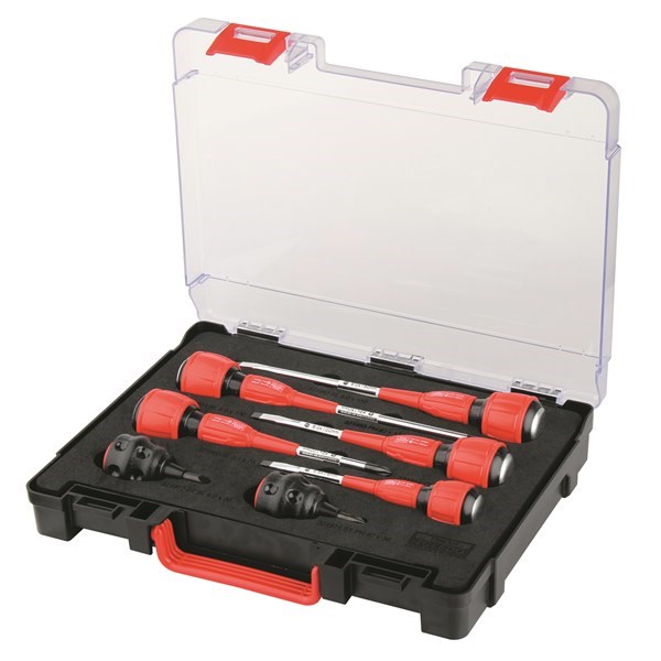 STRIKE-THRU SCREWDRIVER SET 7 PC