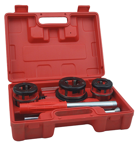 Garrick Hand Ratchet Pipe Threader Kit 3 Sizes 1/2" to 1" BSPT HRT100