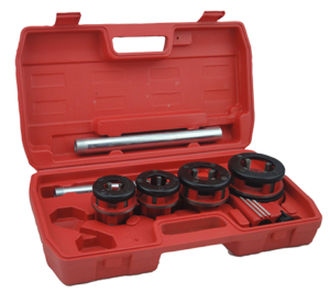 Garrick Hand Ratchet Pipe Threader Kit 4 Sizes 1/2" to 1-1/4" BSPT HRT125