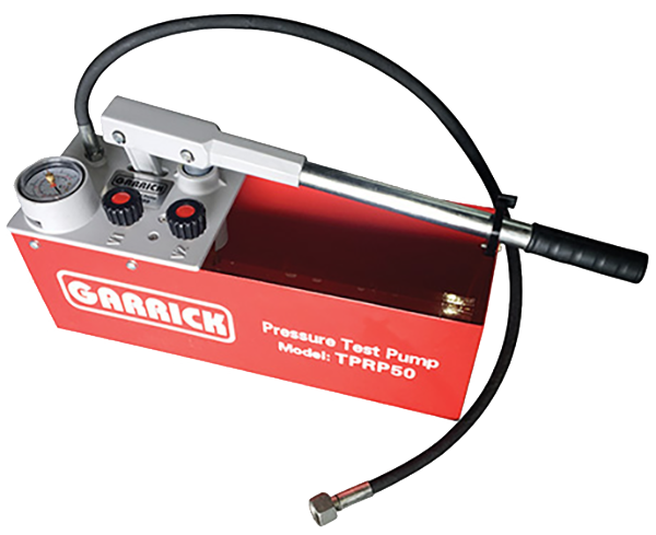 Garrick Pressure Test Pump Manual TPRP50