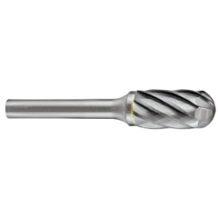 UNIKUT CARBIDE BURR 1/4 X 5/8IN X 1/4IN ROUND RADIUS END AC