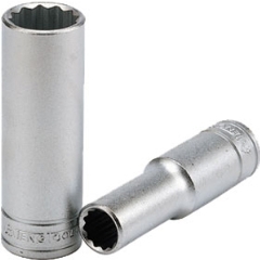 1/2" Drive Deep Metric 12 Point Socket 21mm