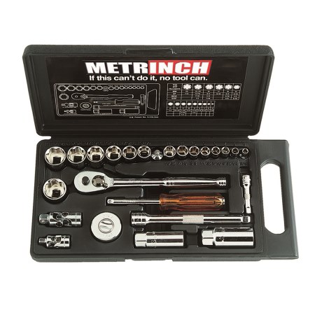 Standard Socket Set 1/4" & 3/8" Drive 25 Piece