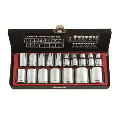 Standard Socket Set 1/2" Drive 17 Piece