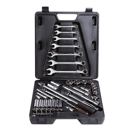 Socket & Spanner Set 1/4", 3/8" & 1/2" Drive 50 Piece