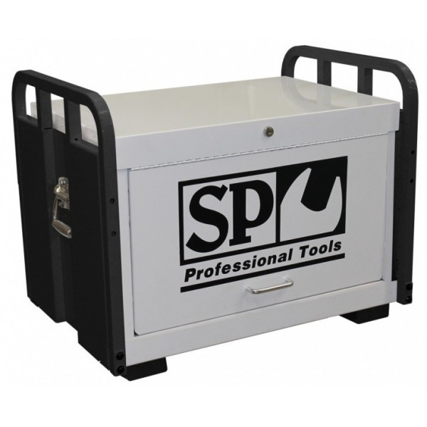 SP Off Road Service BK/WH Heavy Duty 6 Drawer Tool Box