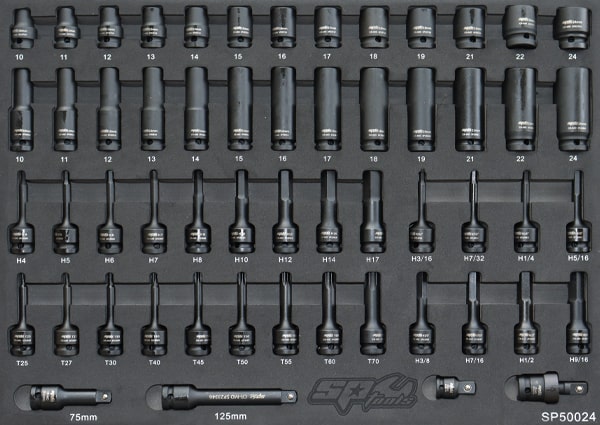 EVA Tool Kit 56pc 1/2"Dr Impact Set