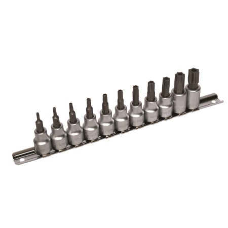 Tamperproof Torx Bit Socket Set - 11 piece