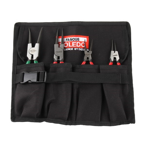 CIRCLIP PLIER SET - TOOL ROLL 4 PC