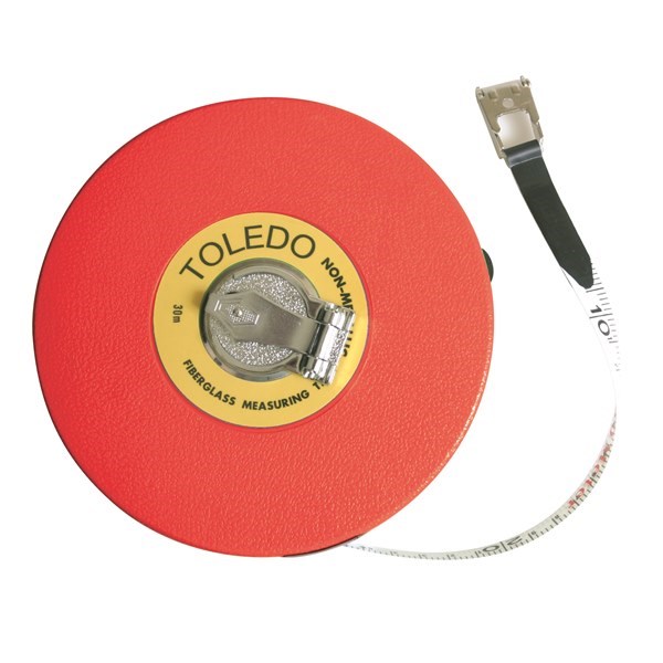 FIBREGLASS MEASURING TAPE METRIC - 30M