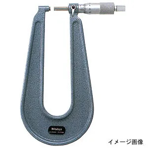 Mitutoyo Sheetmetal Micrometer 0-25mm x 0.01mm x 150mm Throat Depth (Spherical Anvils)