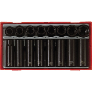 16PC 1/2IN DR. IMPACT SKT SET 13-24MM