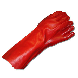 HANDPLUS SINGLE DIPPED PVC GLOVES - 45CM (PAIR)