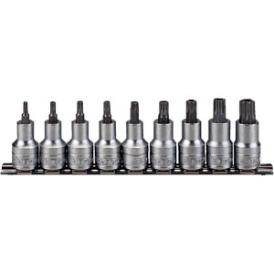 9 Piece 1/2" Drive TPX Bit Sockets