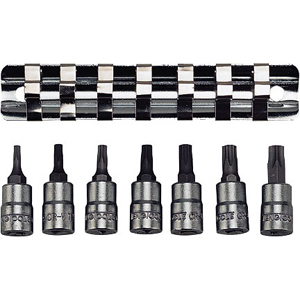 7 Piece 1/4" Drive TX Bit Sockets