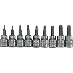 9 Piece 3/8" Drive TPX Bit Sockets
