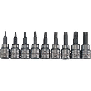 9 Piece 3/8" Drive TX Bit Sockets