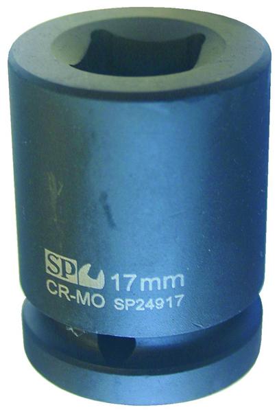 3/4" Dr Double Square Metric Impact Socket 17mm
