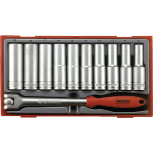 11 Piece 1/2" Drive Deep Socket Set