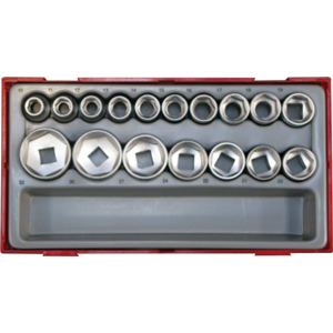 17 Piece 1/2" Drive Socket Set (6 point)