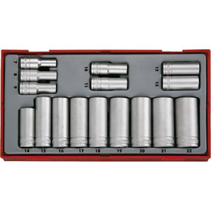 16 Piece 3/8" Drive Deep Sockets